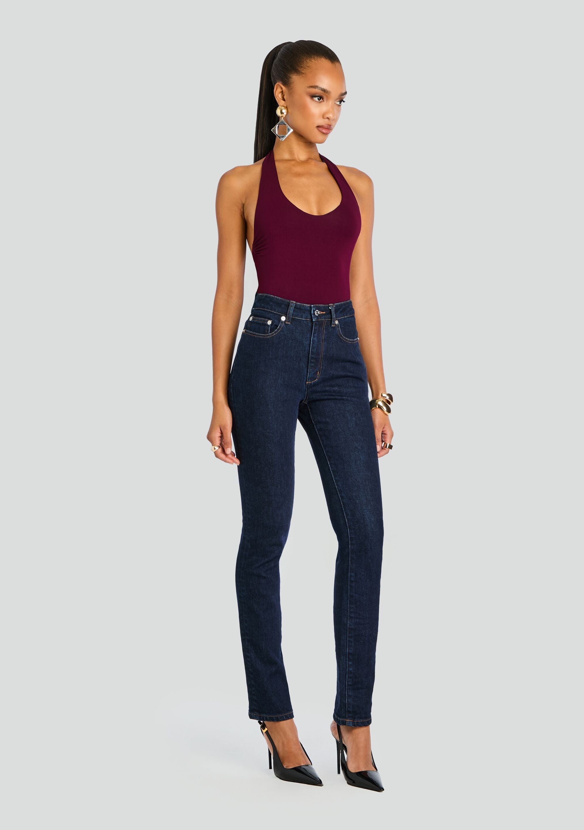 Betsy High Rise Skinny Jean-Cup Shy