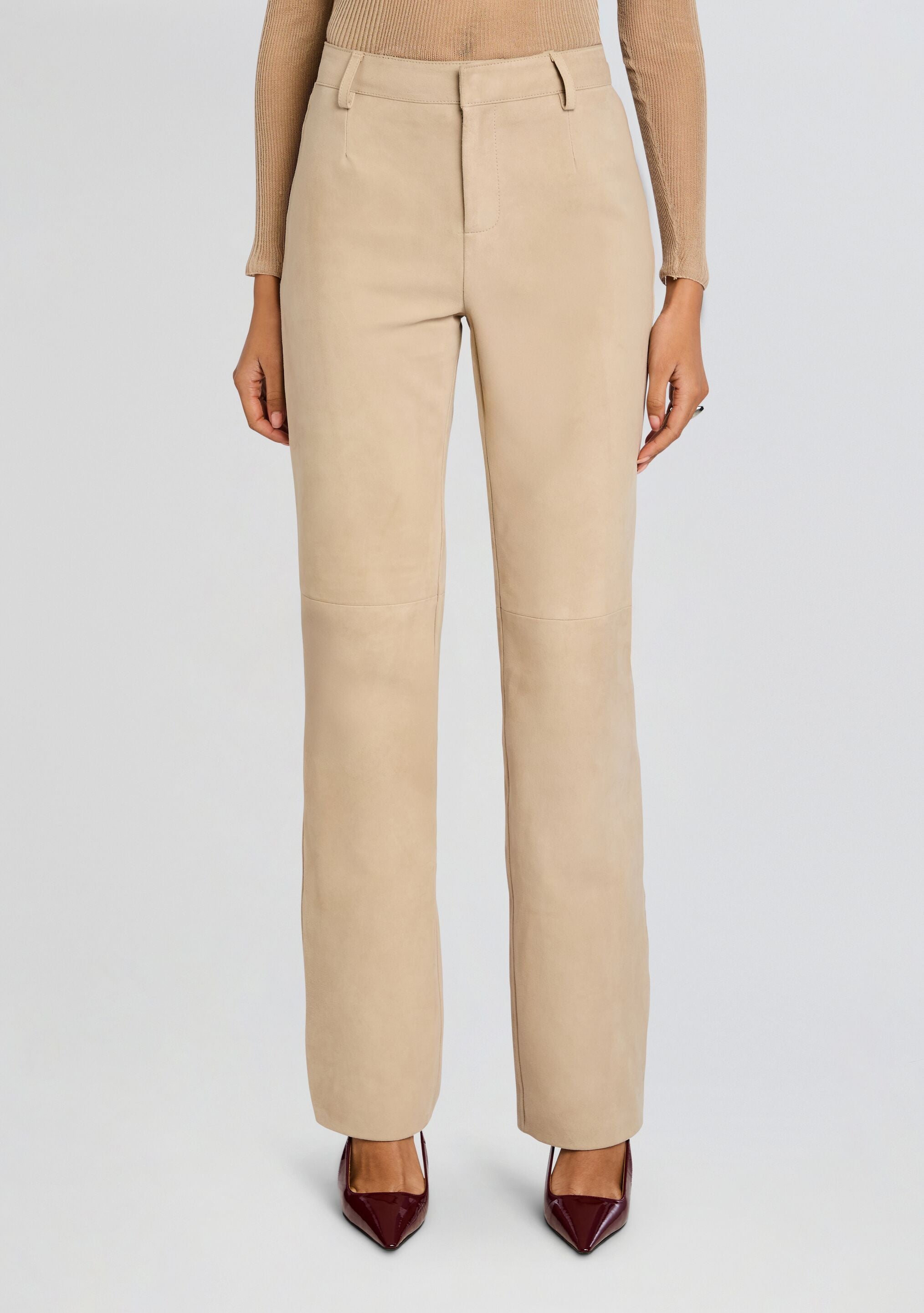 Adelina Suede Pant-Cup Shy