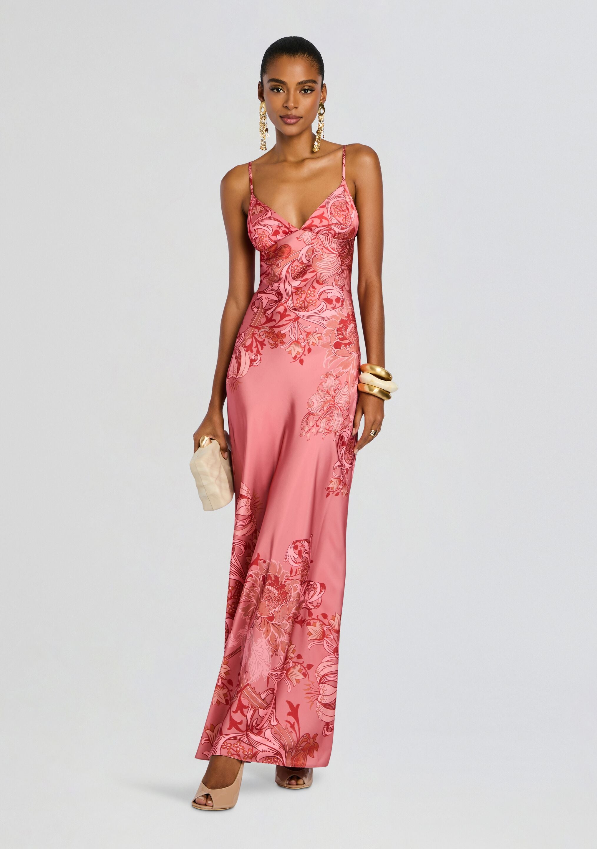 Vine Maxi Dress-Cup Shy