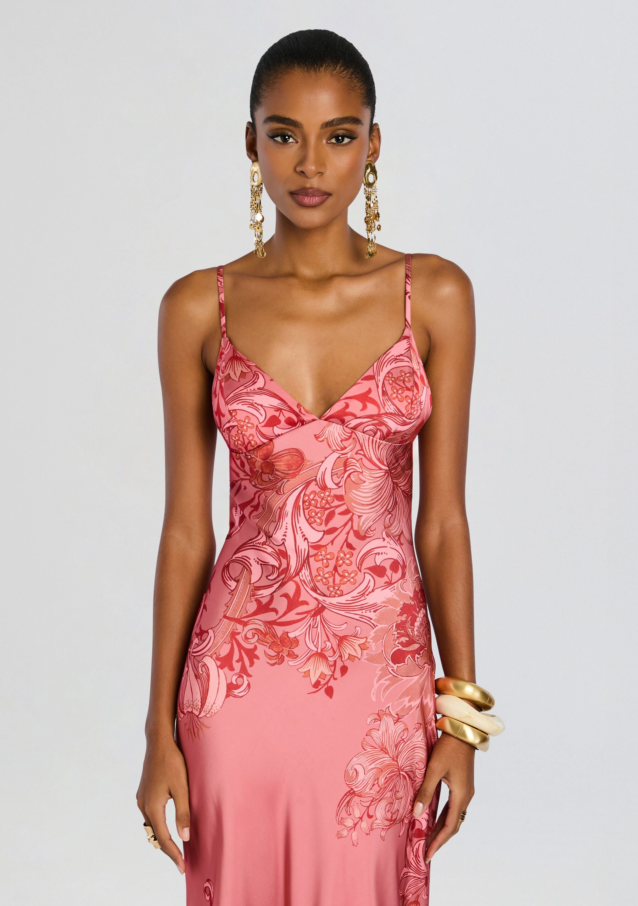 Vine Maxi Dress-Cup Shy