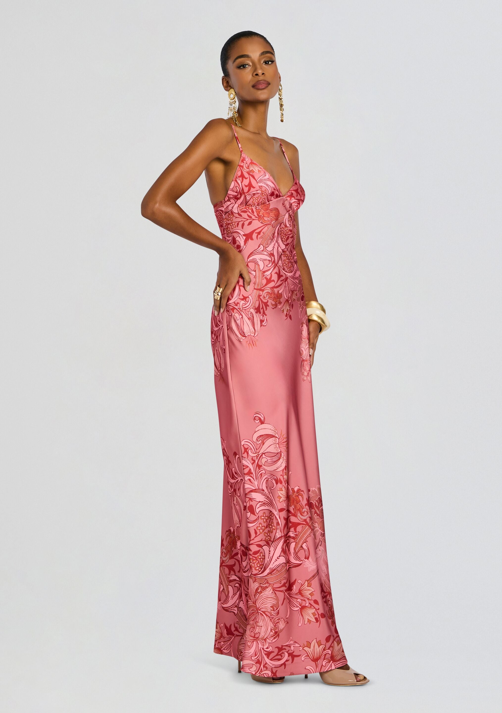Vine Maxi Dress-Cup Shy