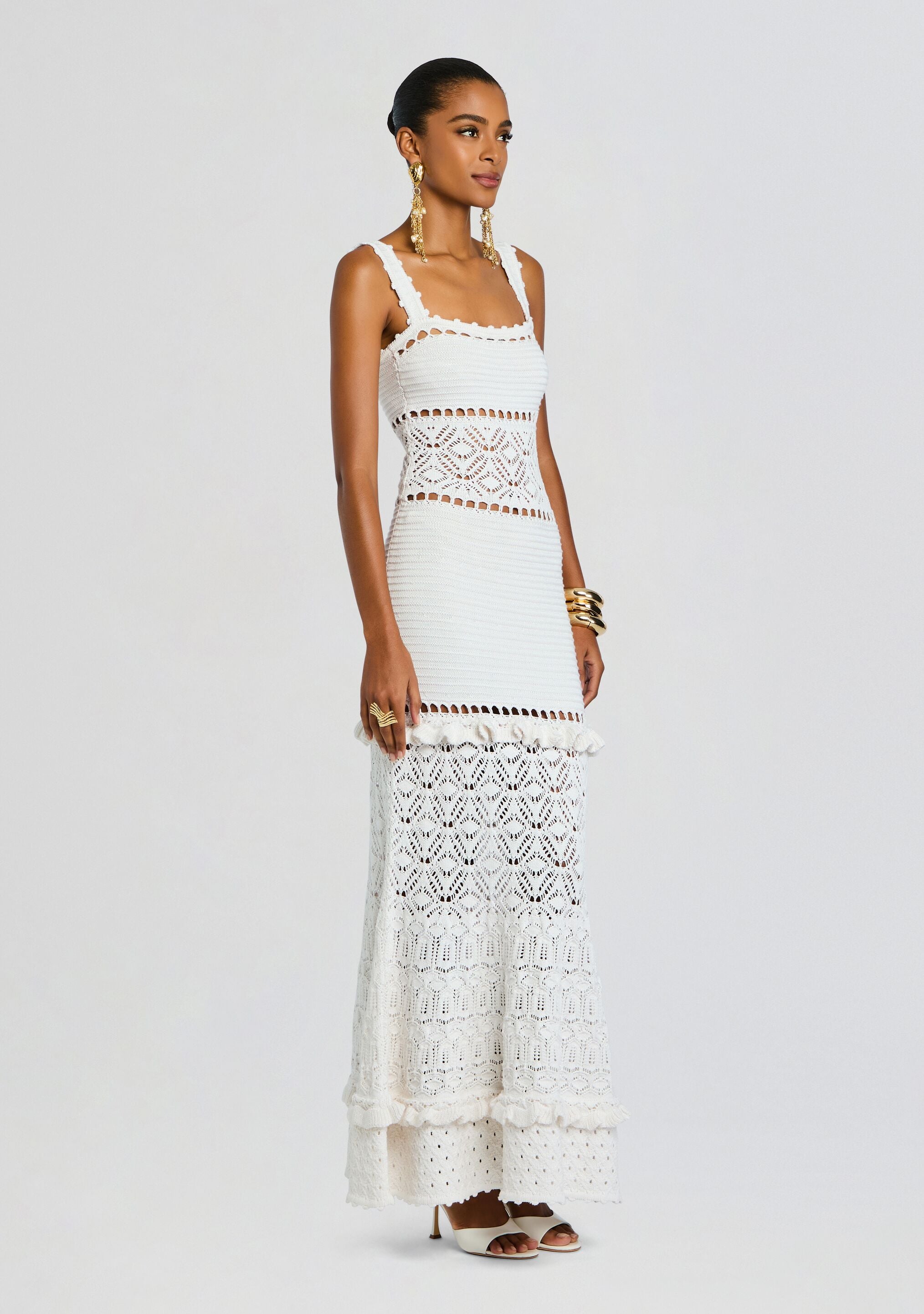 Winona Crochet Dress-Cup Shy