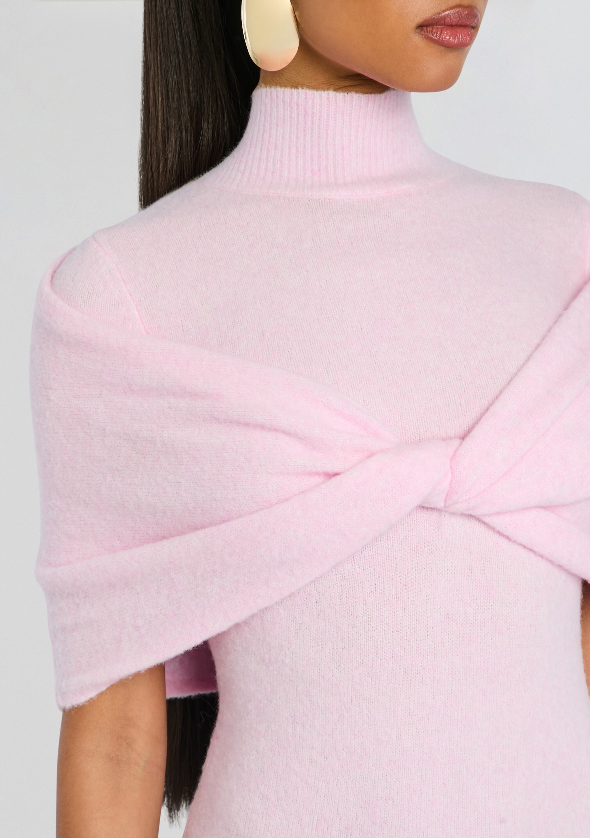 Wisteria Knit Midi Dress-Cup Shy