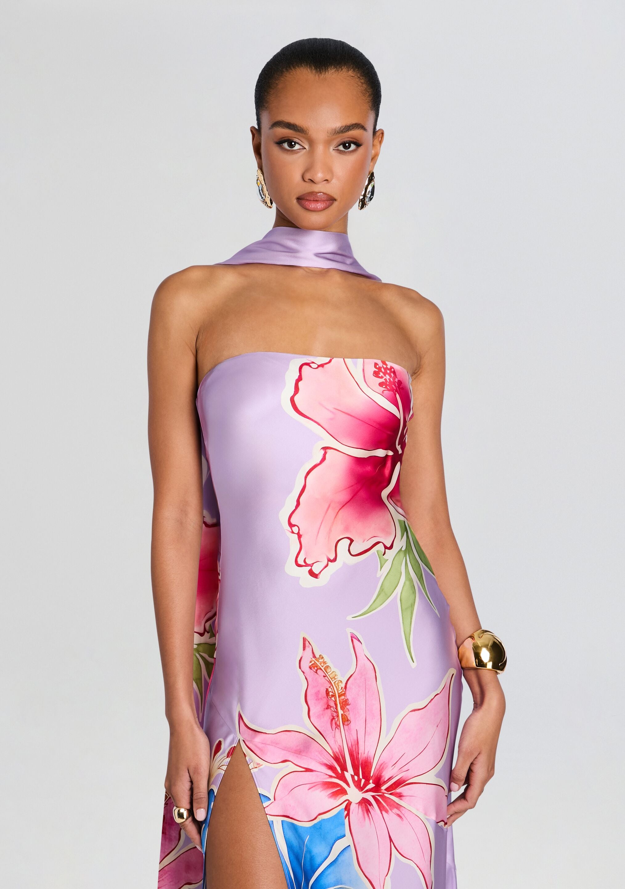 Tizzy Silk Dress-Cup Shy