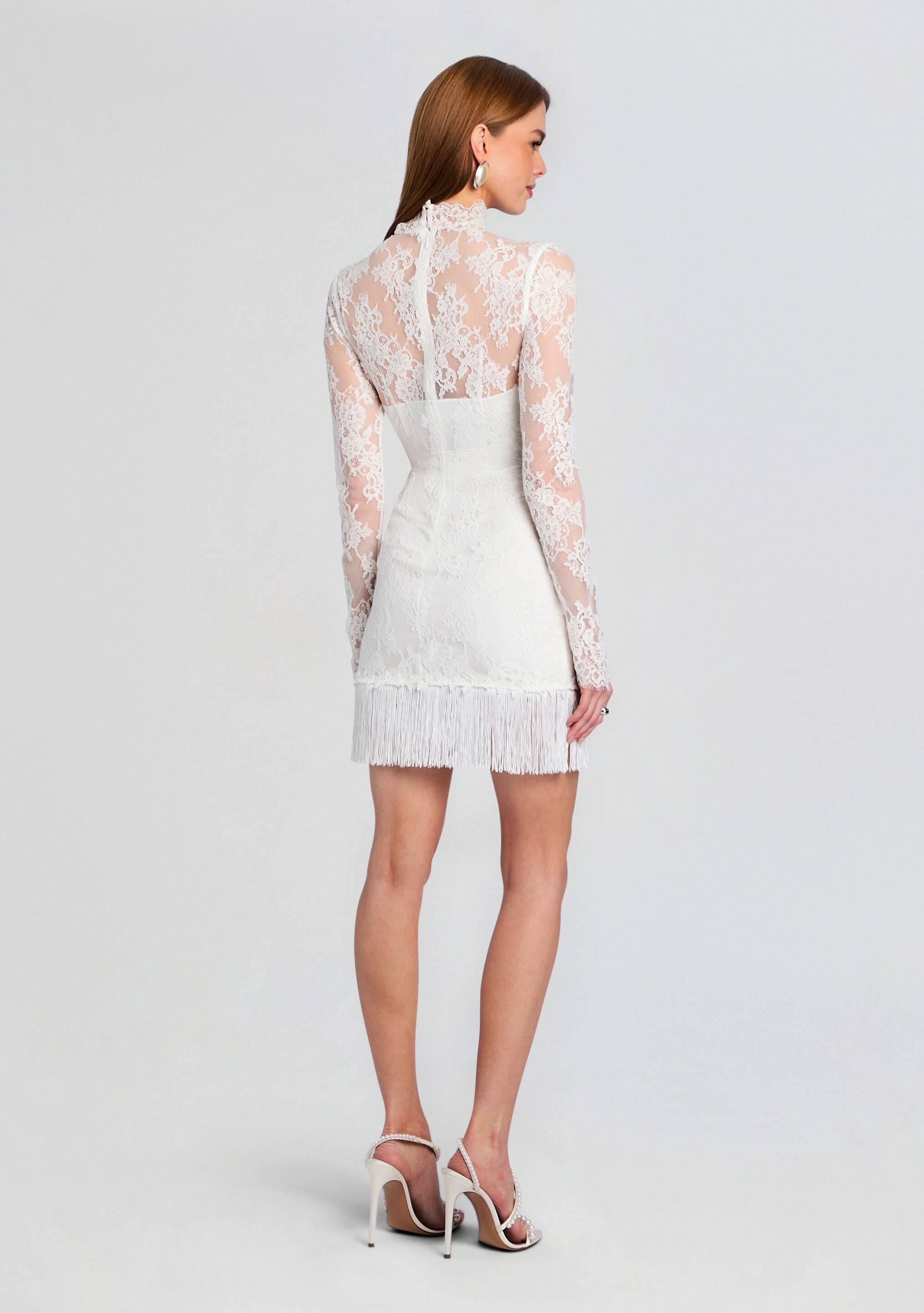 Xylina Lace Dress-Cup Shy
