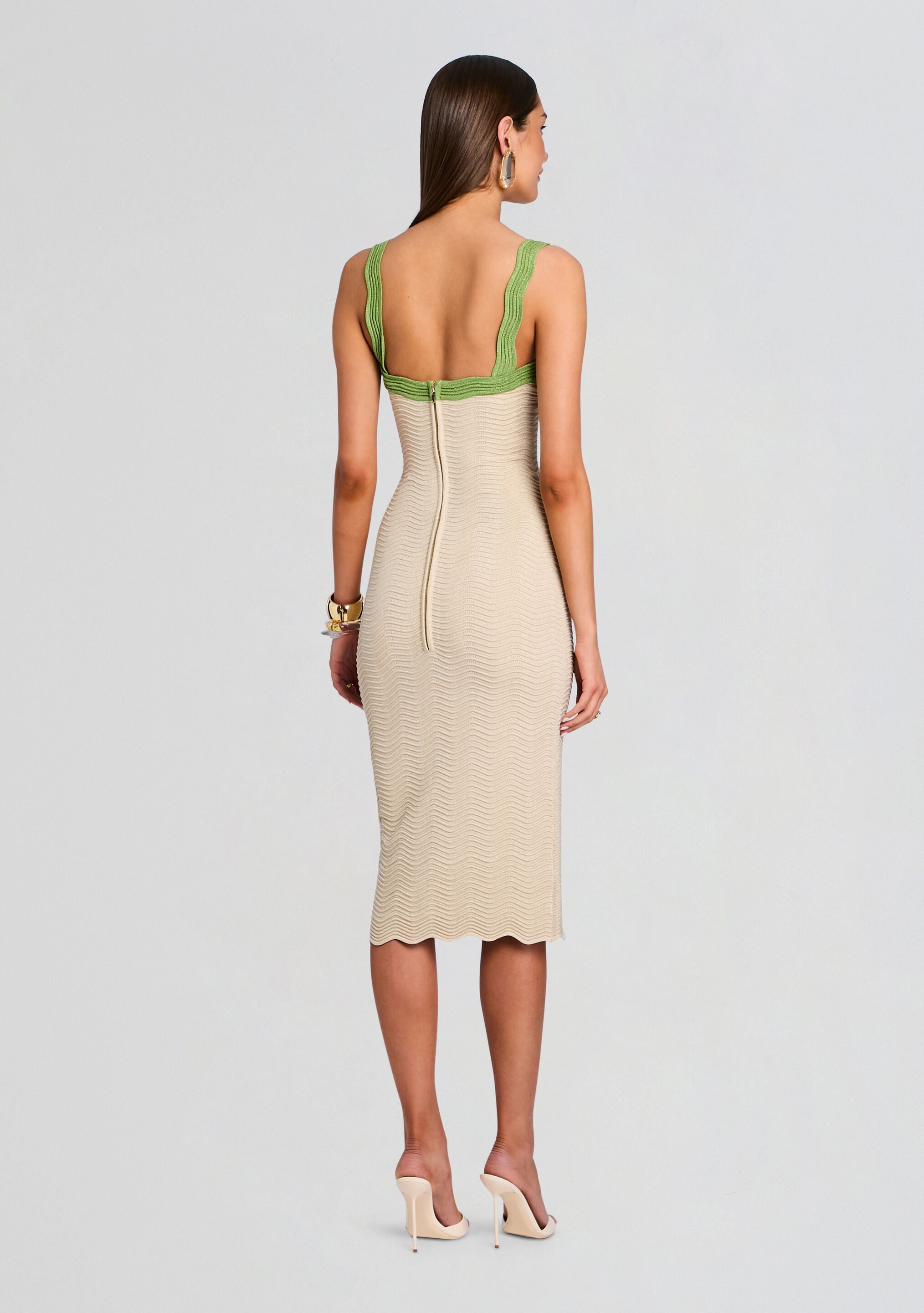 Kins Bandage Knit Dress-Cup Shy