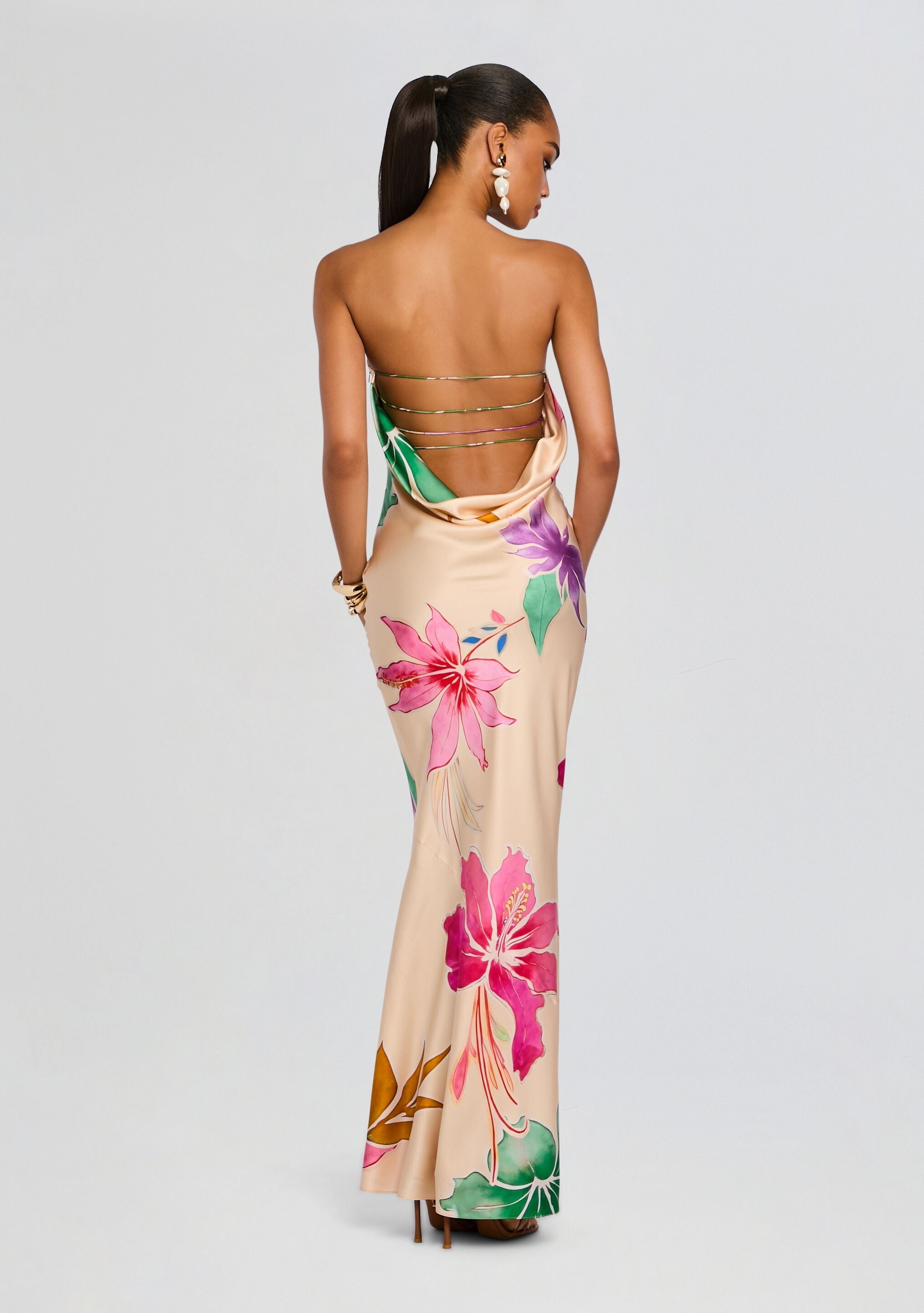 Keaton Silk Dress-Cup Shy