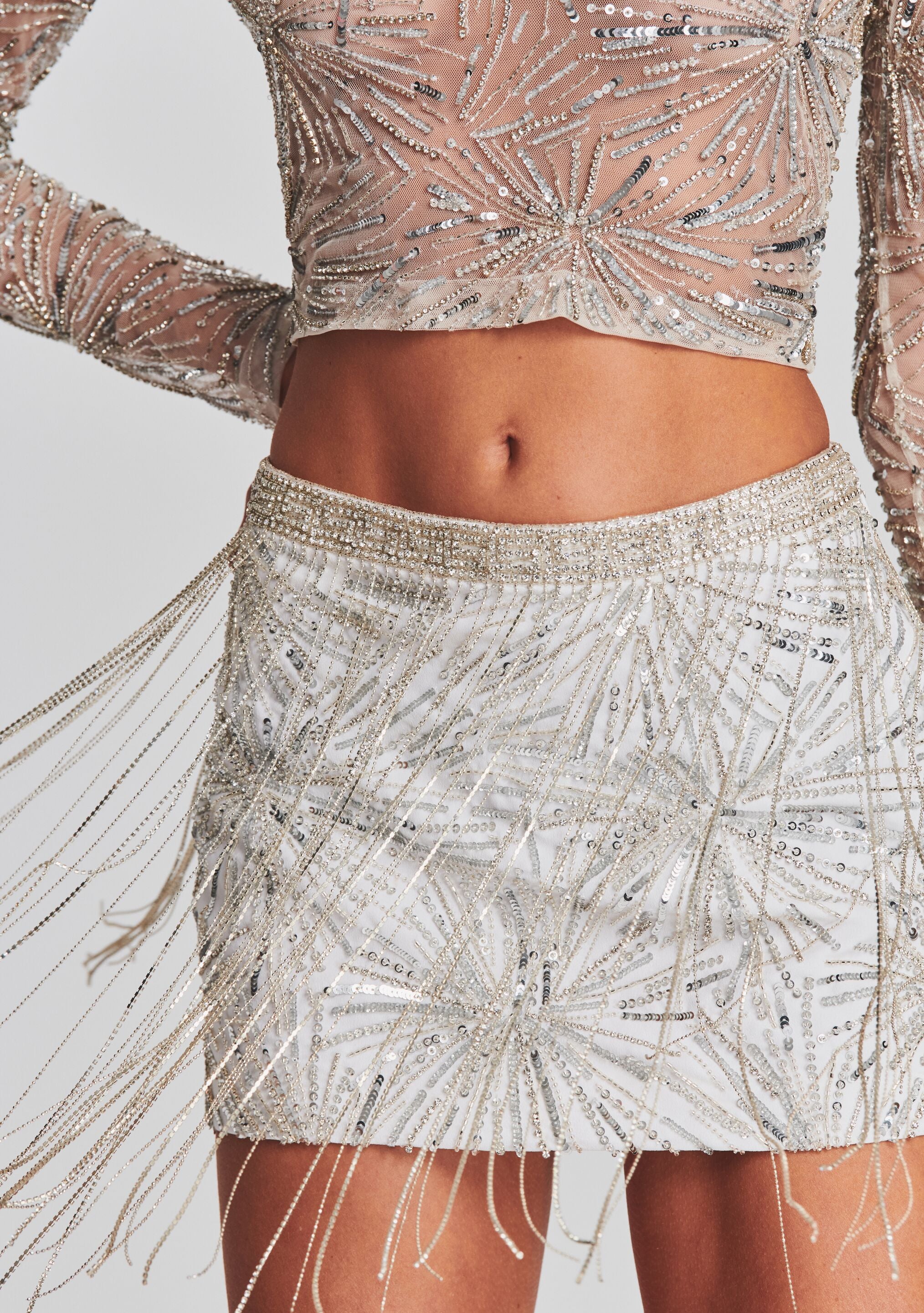 Beatrix Sequin Skirt-Cup Shy