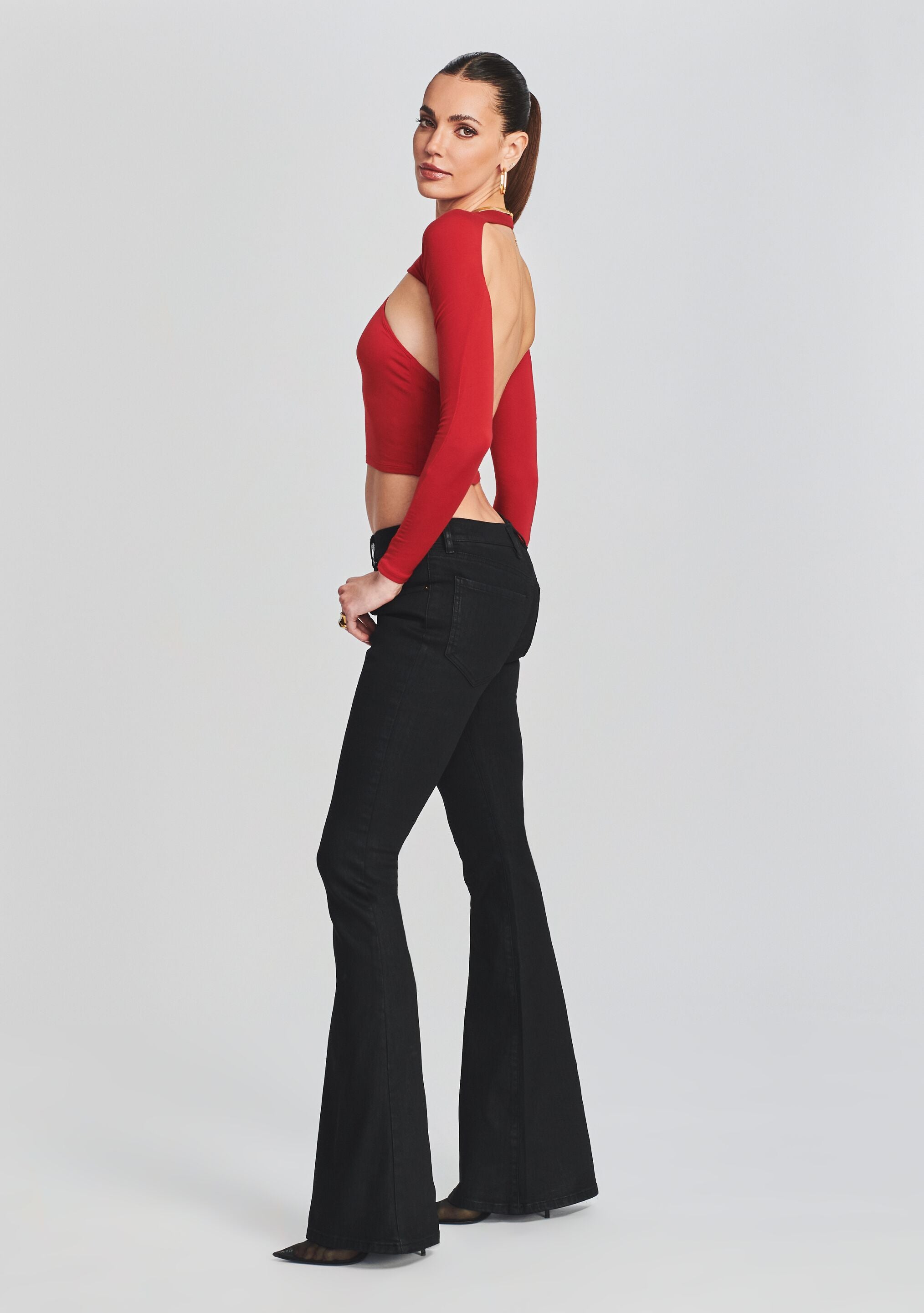 Demi Coated Denim Jean-Cup Shy