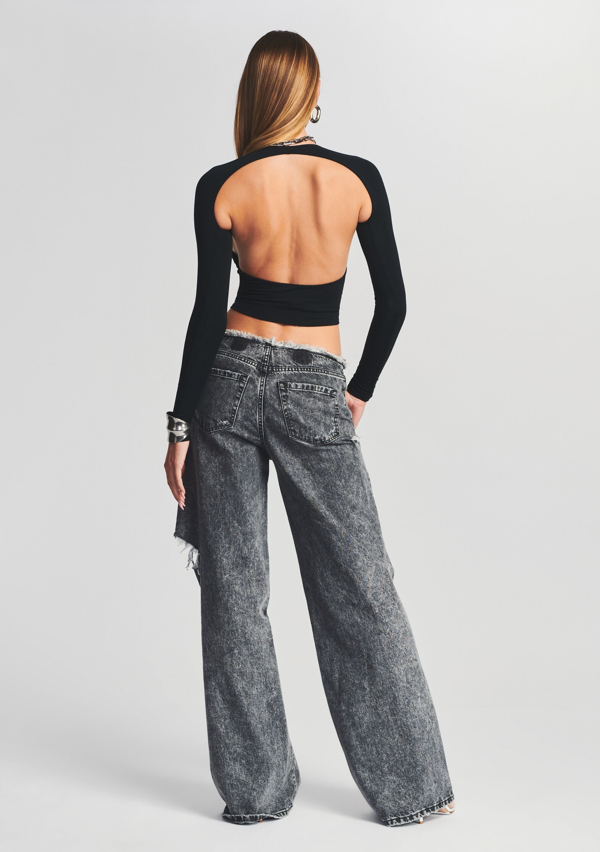 Aston Wide Leg Jean-Cup Shy