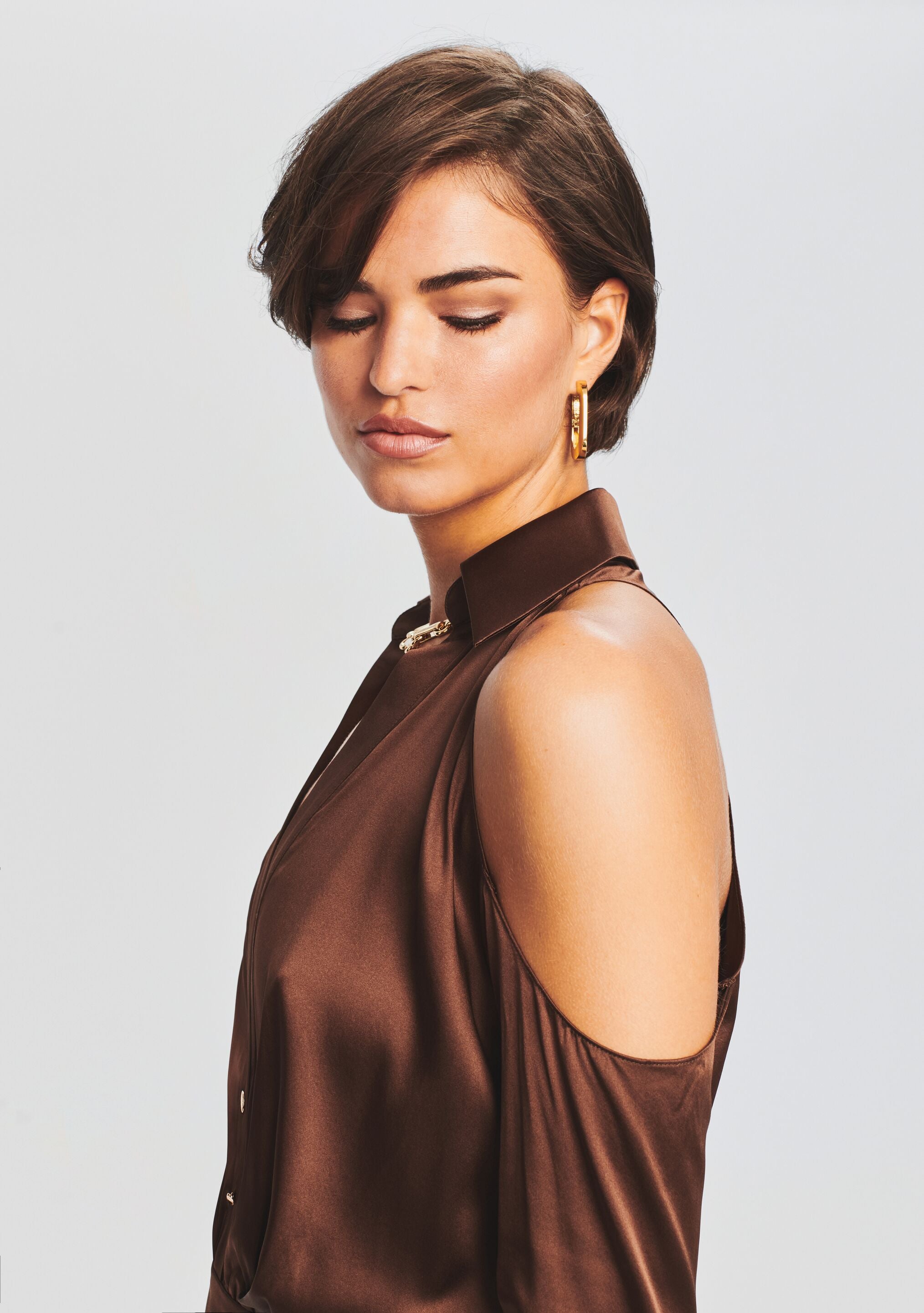 Shea Silk Dress-Cup Shy