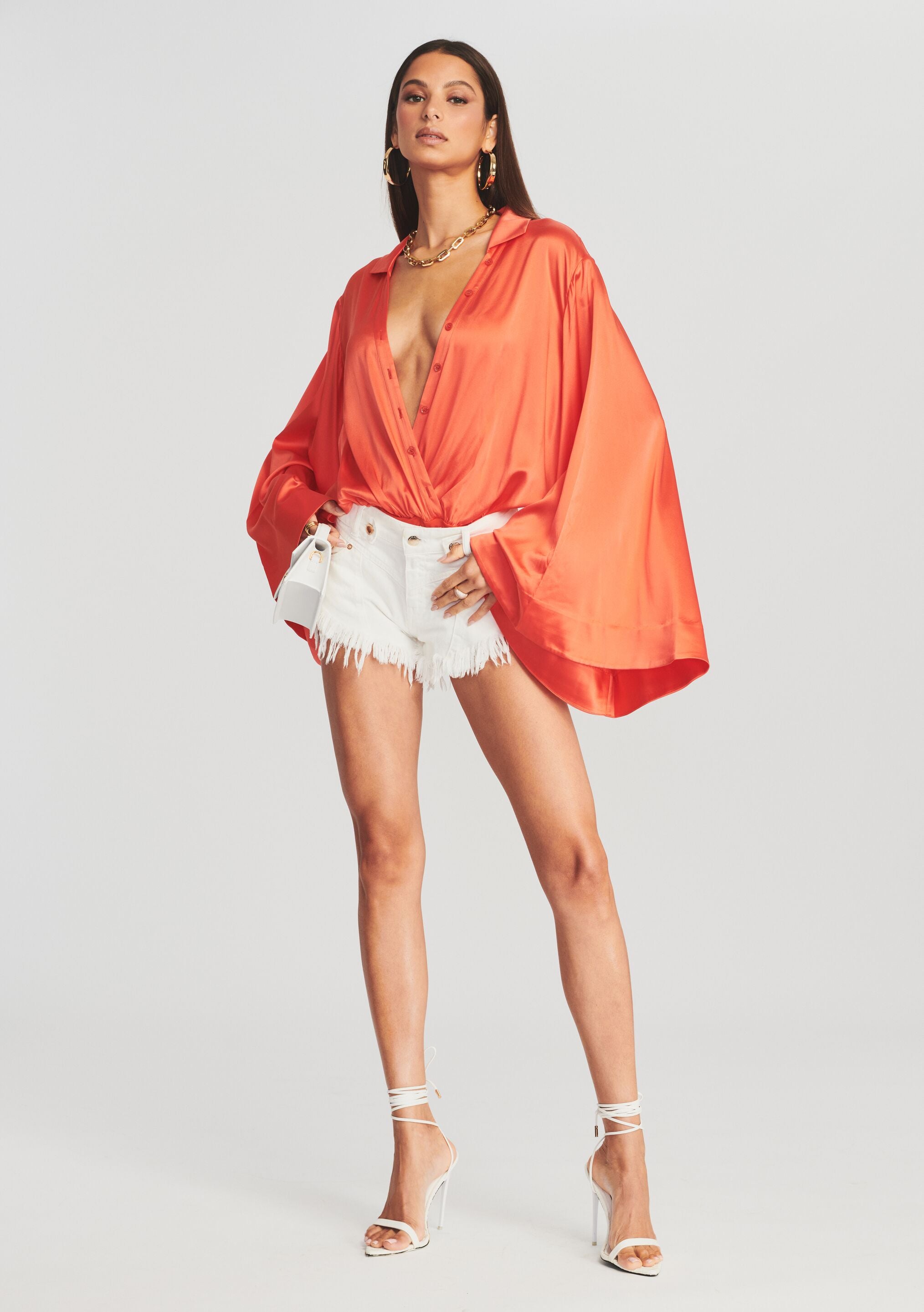 Avalon Silk Bodysuit-Cup Shy
