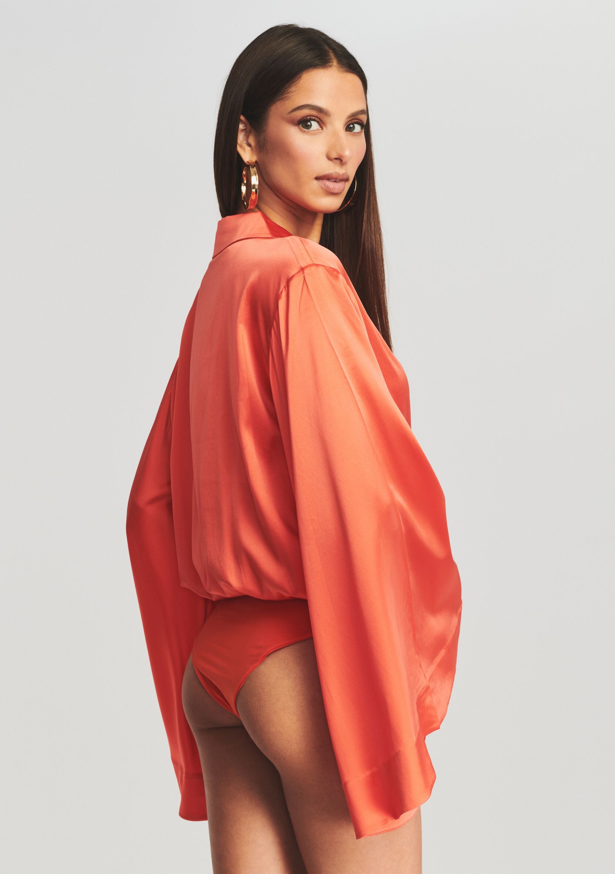 Avalon Silk Bodysuit-Cup Shy