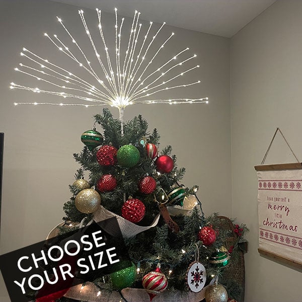Winter Wonderland LED Starburst Tree Topper, Pick Your Size-Miyaedas
