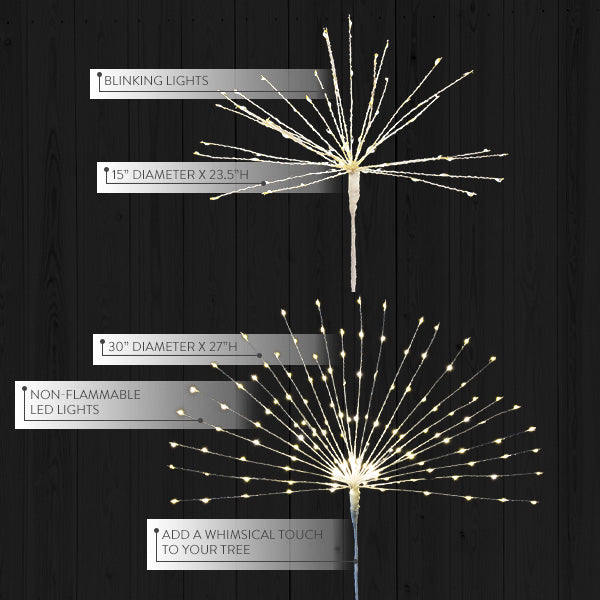 Winter Wonderland LED Starburst Tree Topper, Pick Your Size-Miyaedas
