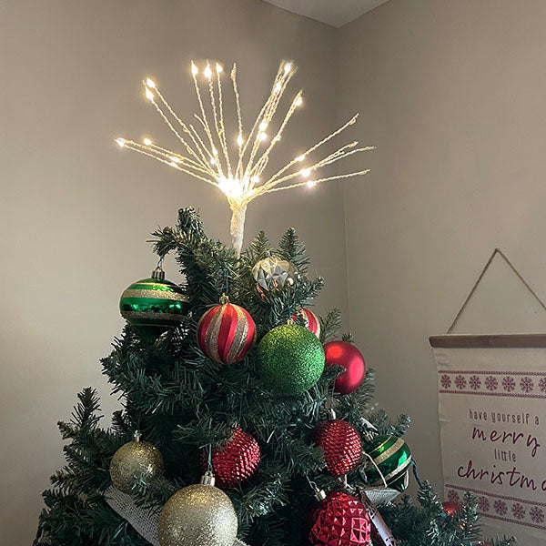 Winter Wonderland LED Starburst Tree Topper, Pick Your Size-Miyaedas