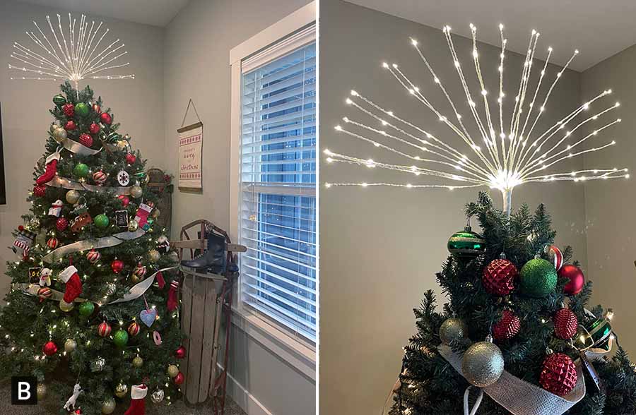 Winter Wonderland LED Starburst Tree Topper, Pick Your Size-Miyaedas