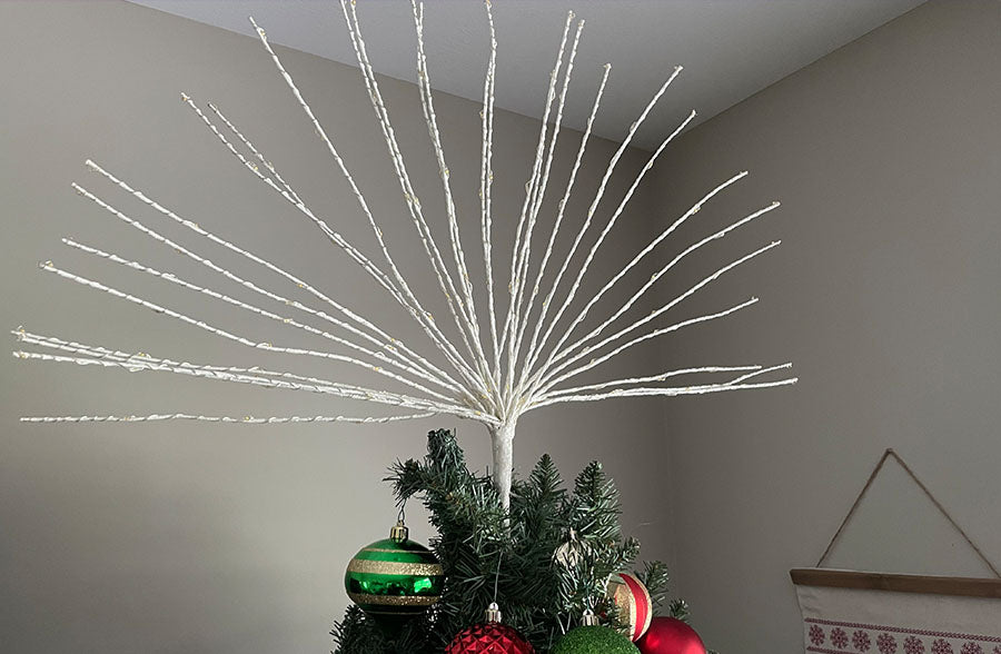 Winter Wonderland LED Starburst Tree Topper, Pick Your Size-Miyaedas