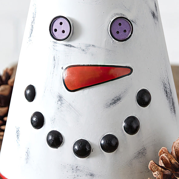Wintry Snowman Metal Pitcher-Miyaedas