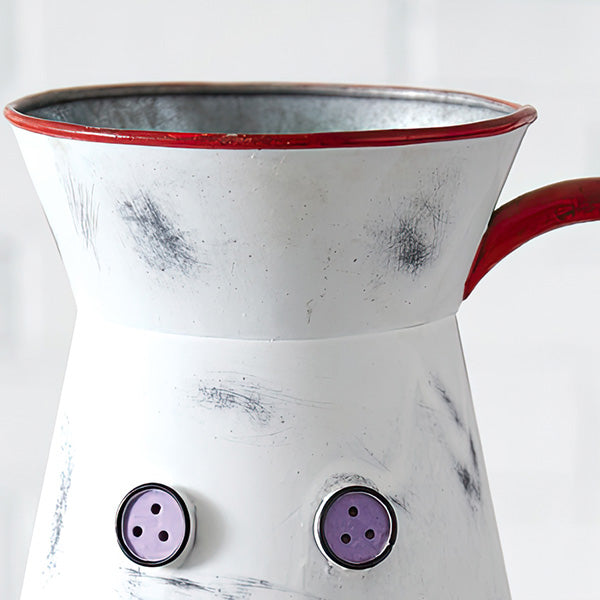 Wintry Snowman Metal Pitcher-Miyaedas