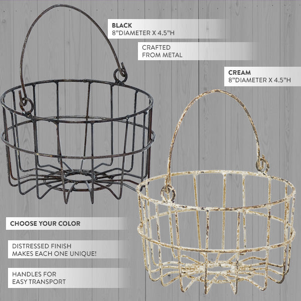 Wire Basket, Choose Your Style/Color-Miyaedas