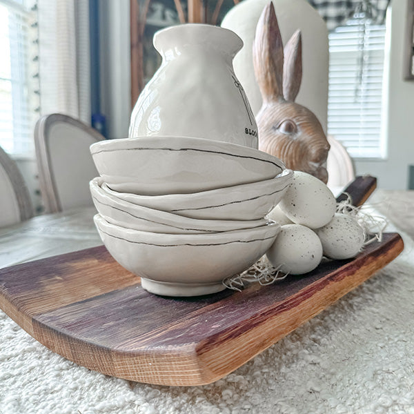 Wine Barrel Wood Charcuterie Board-Miyaedas