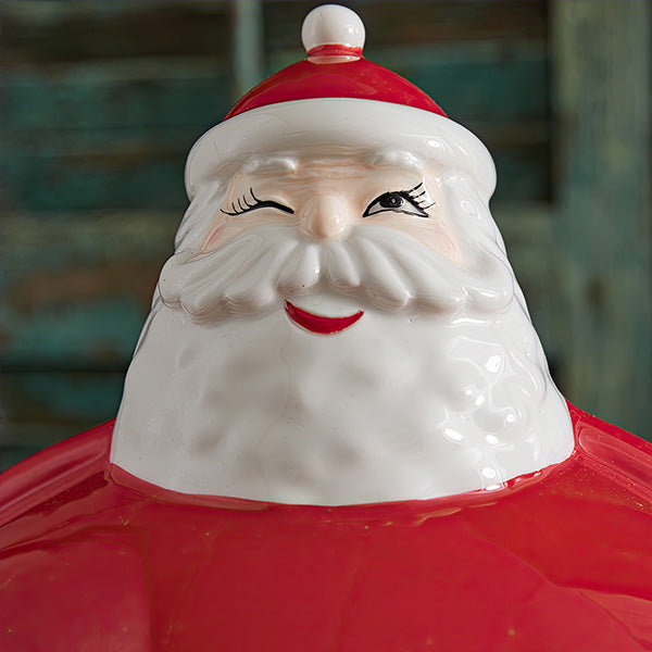 Winking Santa Dessert Stand with Removable Lid-Miyaedas