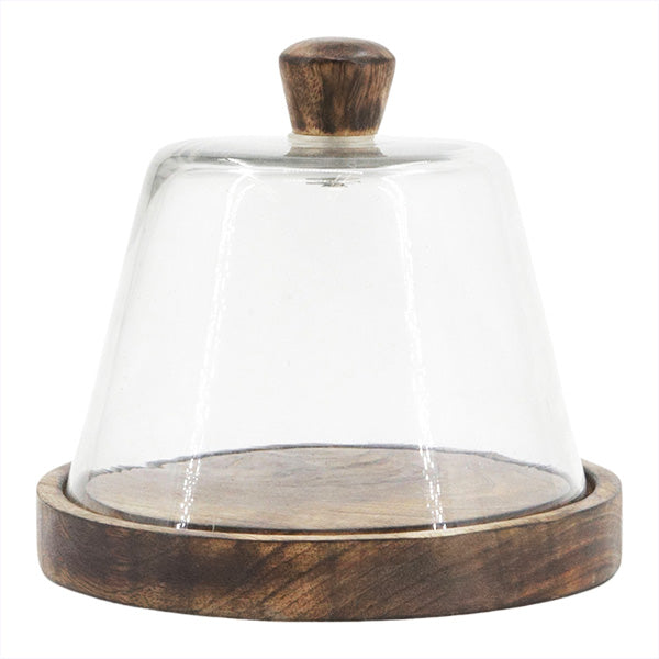 Wood & Glass Cloche with Wooden Base, Choose Your Style-Miyaedas