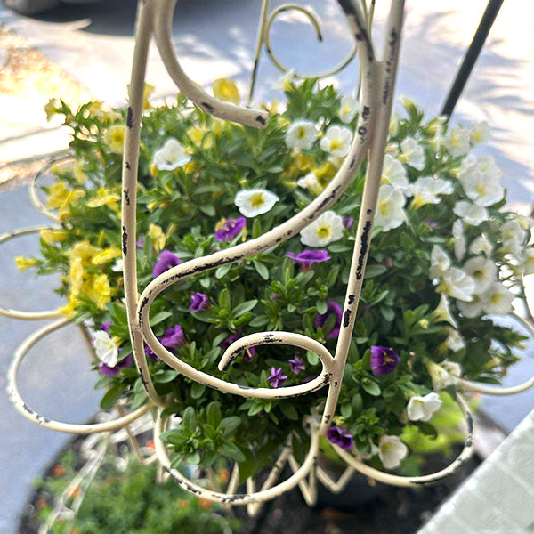 Wire Flower Hanging Baskets, Set of 2-Miyaedas