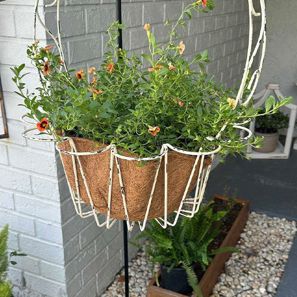 Wire Flower Hanging Baskets, Set of 2-Miyaedas