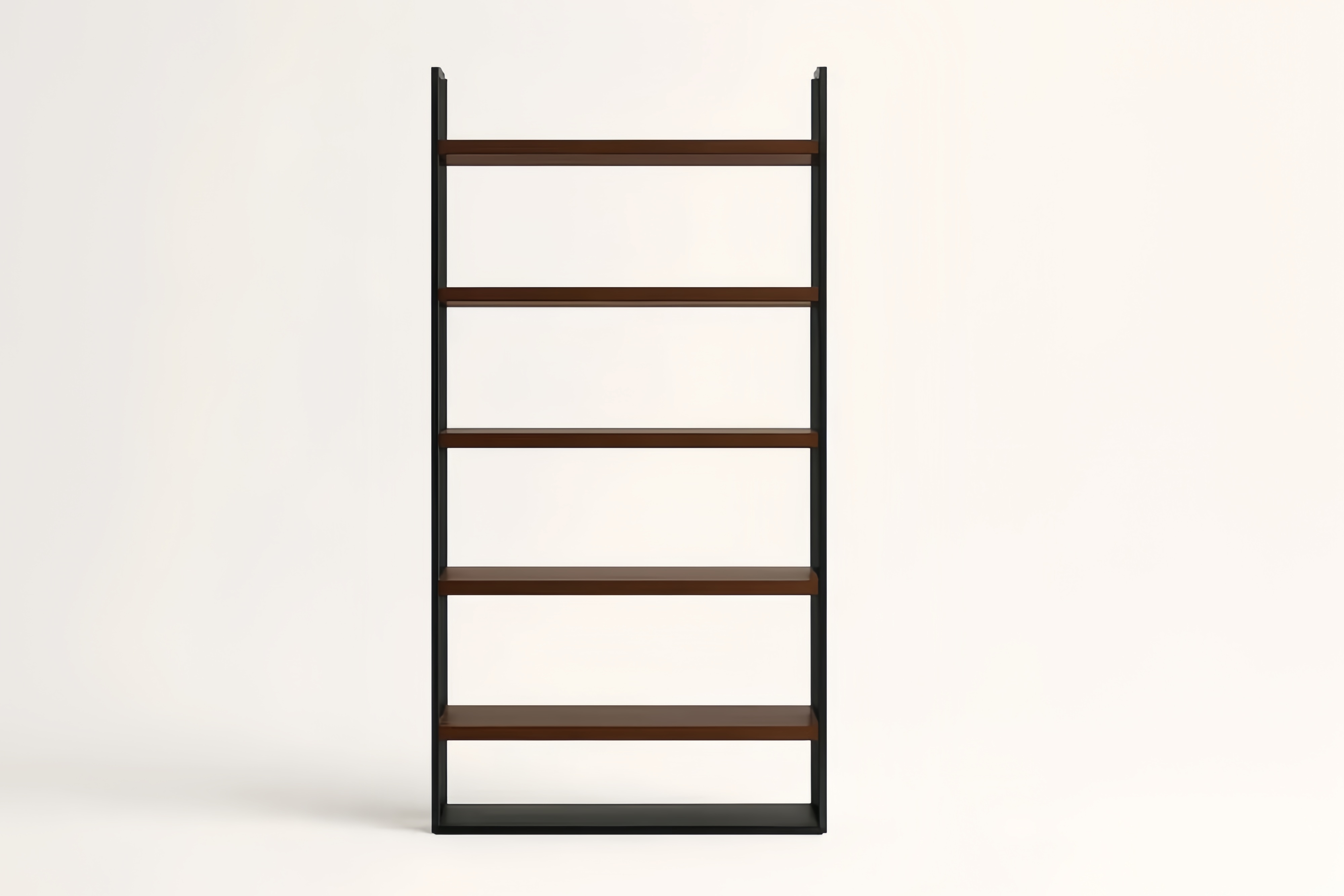 Étagère murale 5 niveaux acier MDF Marron Noir 180cm x 90cm x 30cm(H×l×P)