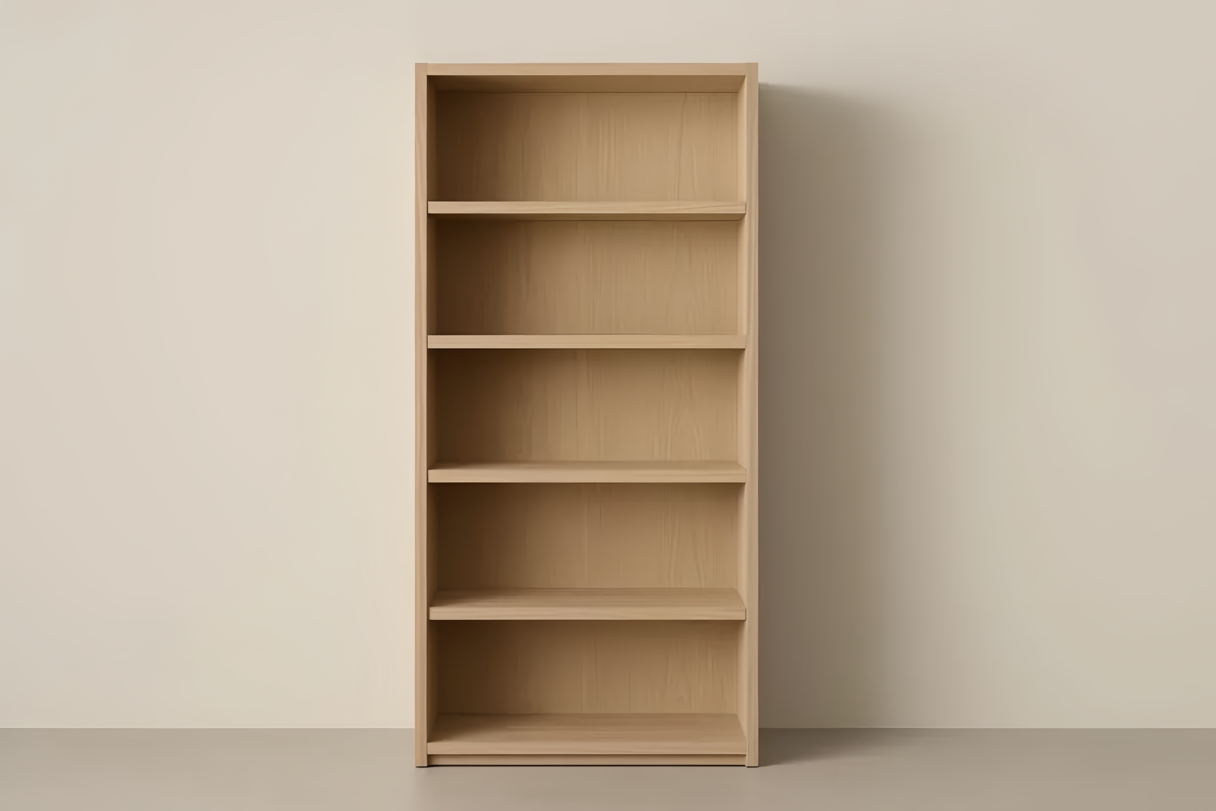 Étagère en bois de chêne clair 5 niveaux