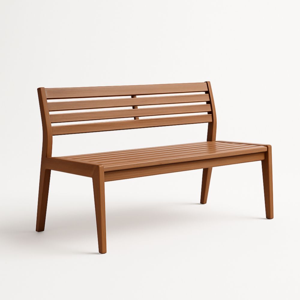 Banc en bois marron