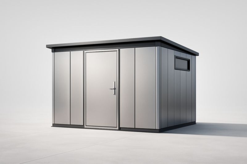 Abri de Jardin en Acier Gris 300x250x220cm