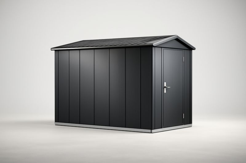 Abri de Jardin Acier Anthracite 213x130x185cm