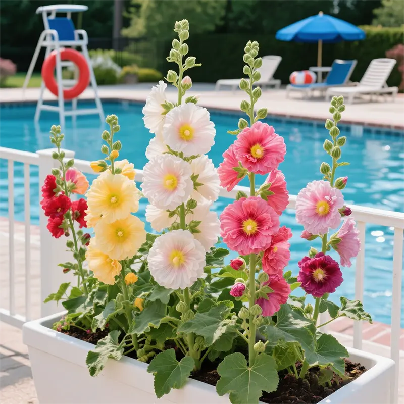 🌸 Semená dvojitej voňavej slezu（alcea ružového）