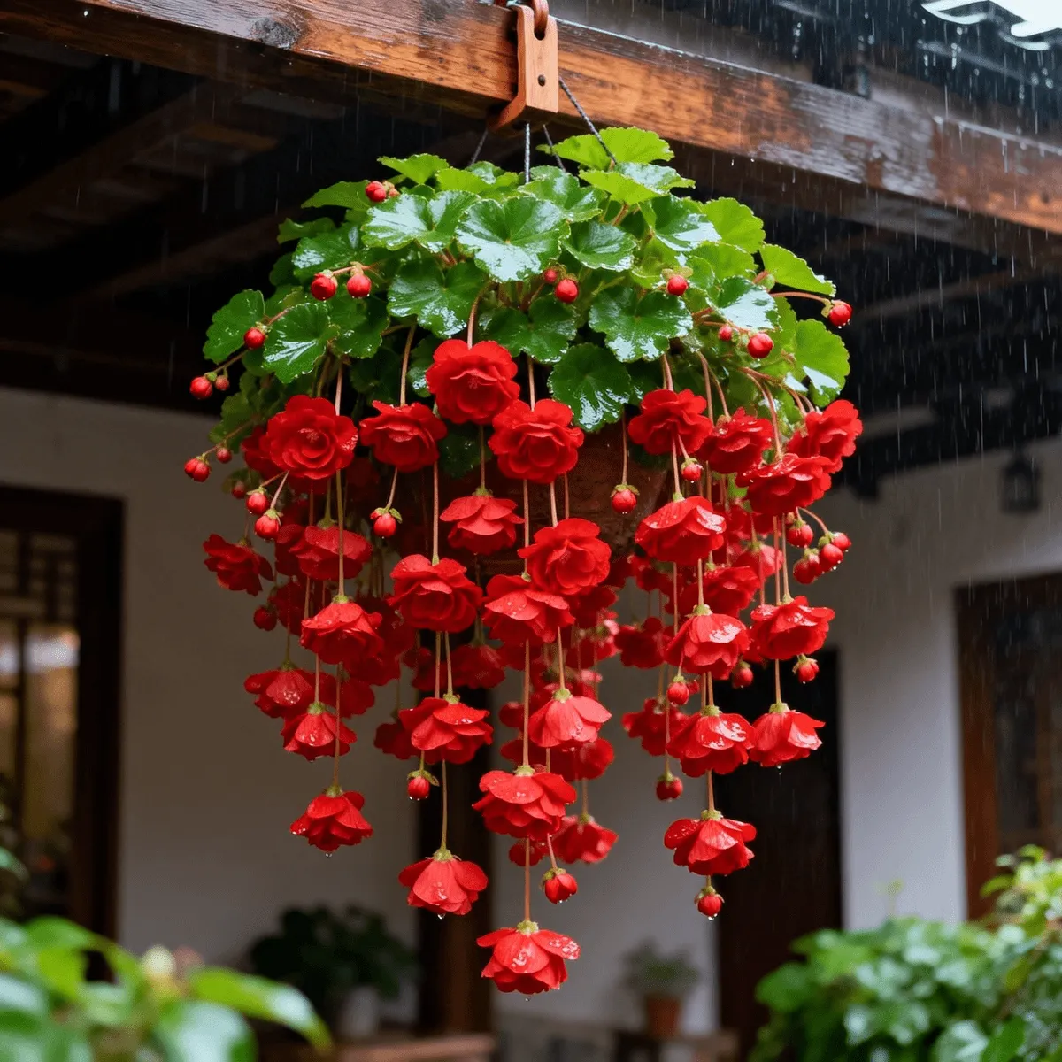 💥 No.1 Hanging Basket Bloom King – Cascading Begonia Bulbs 💐