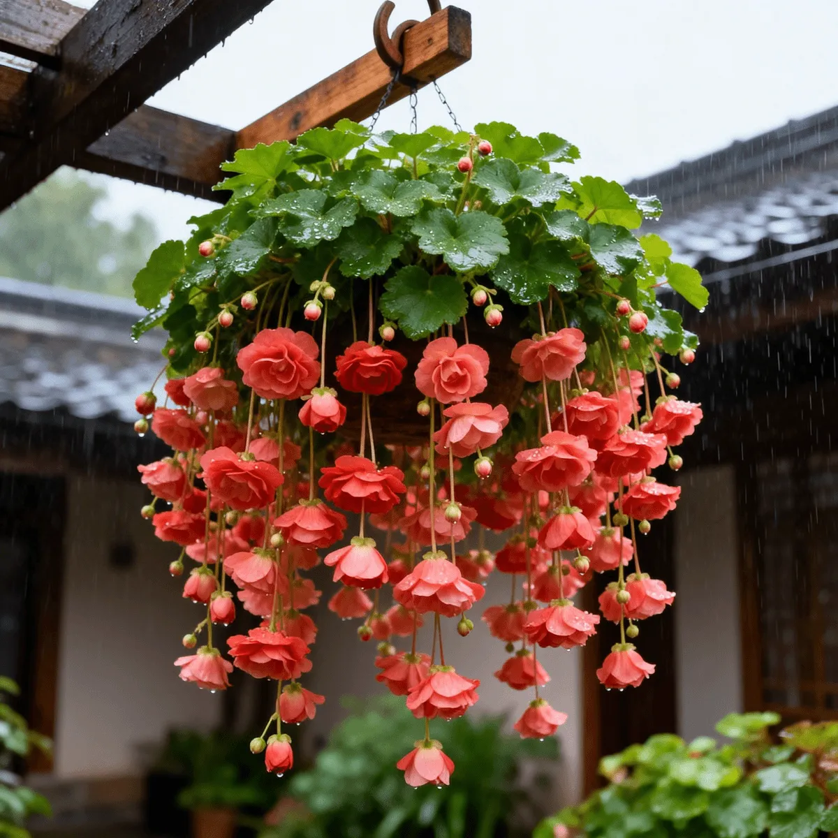 💥 No.1 Hanging Basket Bloom King – Cascading Begonia Bulbs 💐