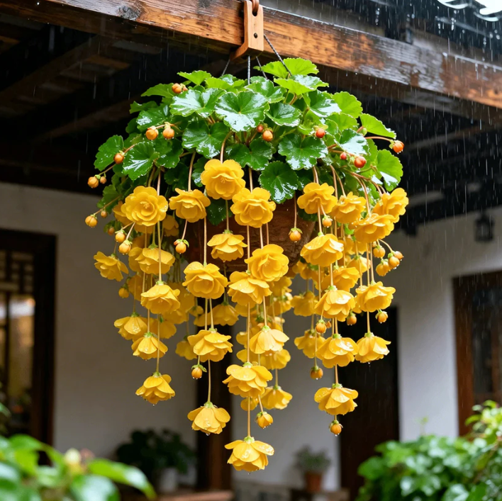 💥 No.1 Hanging Basket Bloom King – Cascading Begonia Bulbs 💐