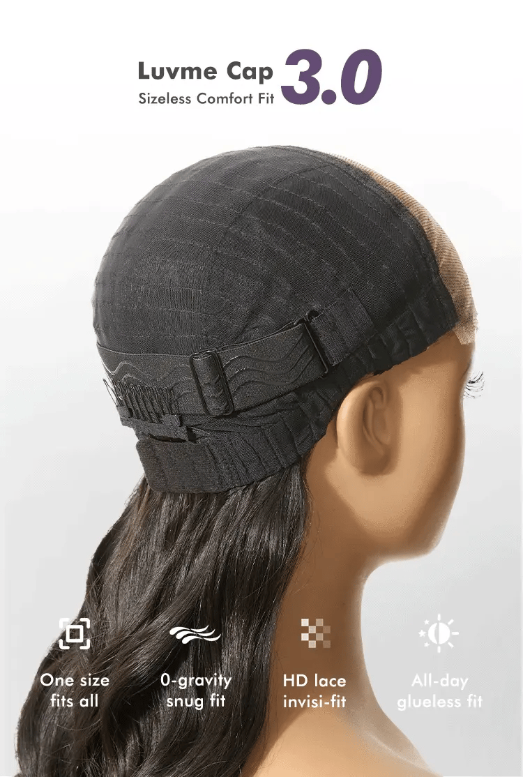 Luvme All-Day Comfort Wig 180% Density Bone Straight with Baby Hair PartingMax Glueless 7x6 Closure HD Lace Wig Pre-Cut Lace-11
