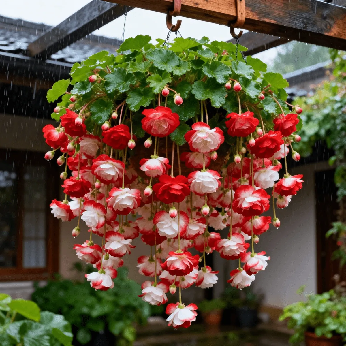 💥 No.1 Hanging Basket Bloom King – Cascading Begonia Bulbs 💐