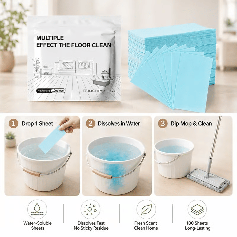 【Last Day 49% OFF】🔥 Multi-Surface Antibacterial Cleaner for Hardwood, Tile & Laminate