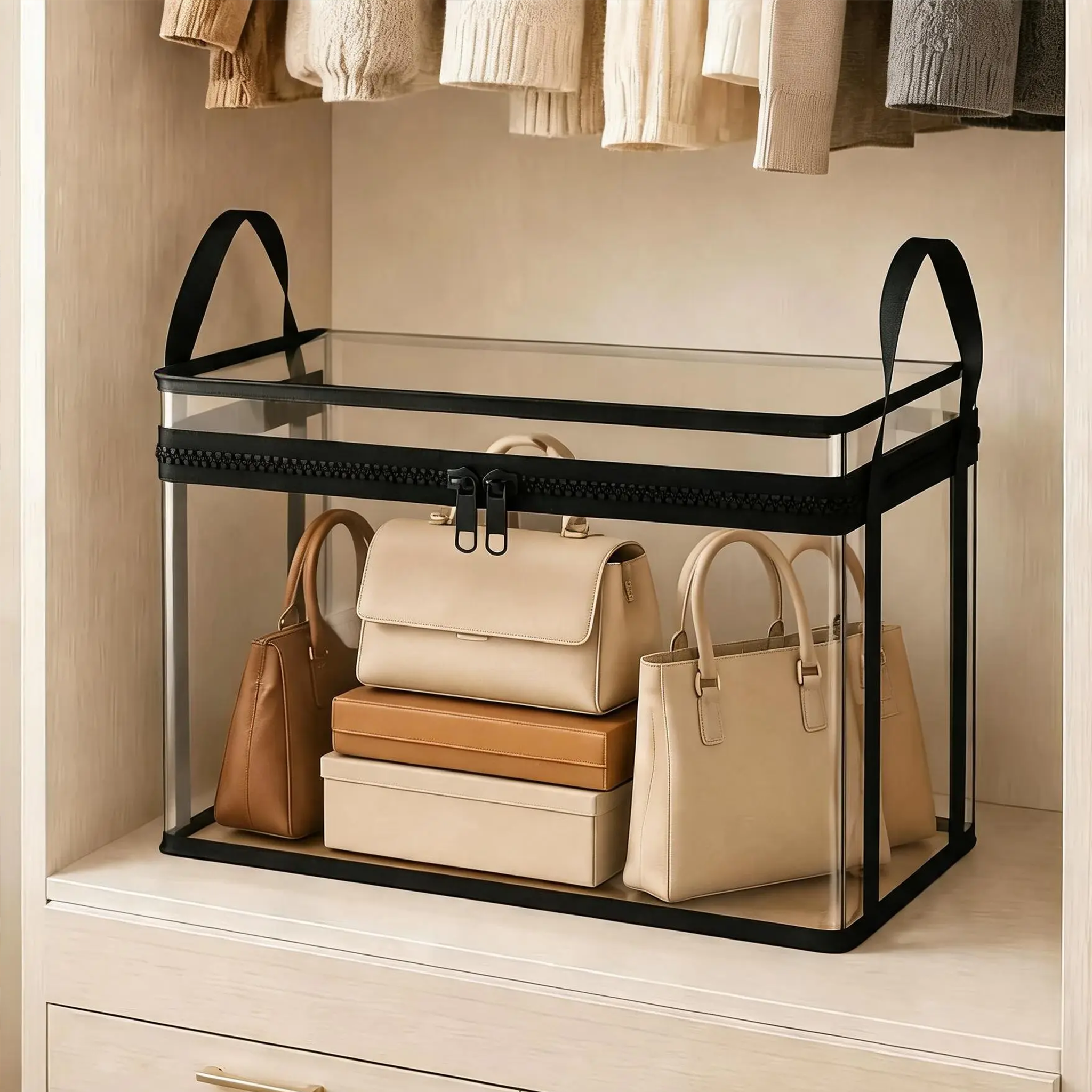 📦Extra Large Heavy-Duty Thick Plastic Clear Storage Bag for Clothes, Moving & Storage🔥