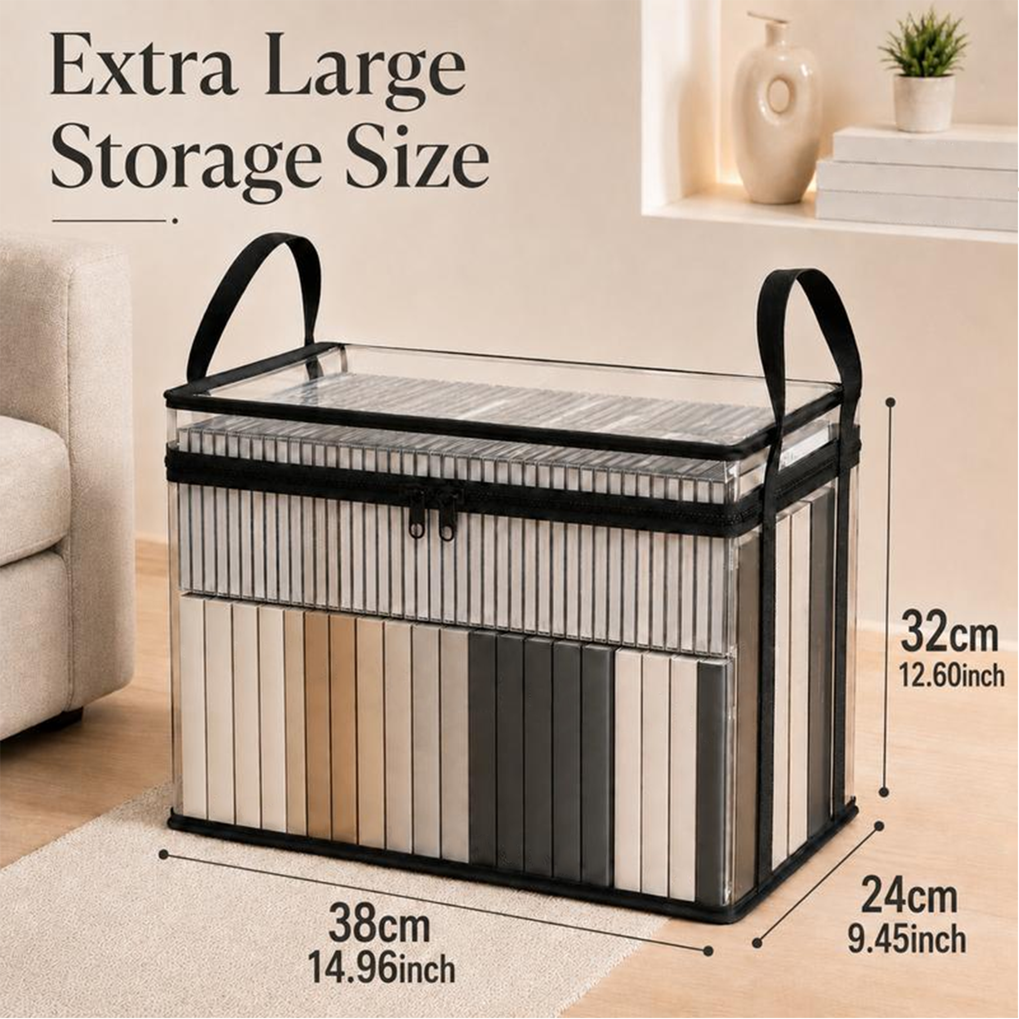 📦Extra Large Heavy-Duty Thick Plastic Clear Storage Bag for Clothes, Moving & Storage🔥