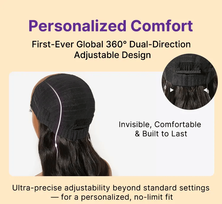 MyOwn-Fit™ PartingMax Glueless Wig 180% Density Loose Body Wave 7x6 Closure HD Lace Pre Cut & Plucked & Bleached Ready to Go-27