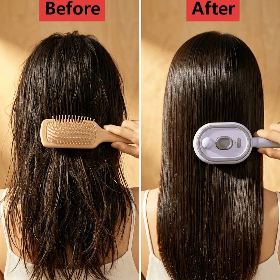 Essential Oil Mist Comb, Anti-Tangle Electric Massage Brush