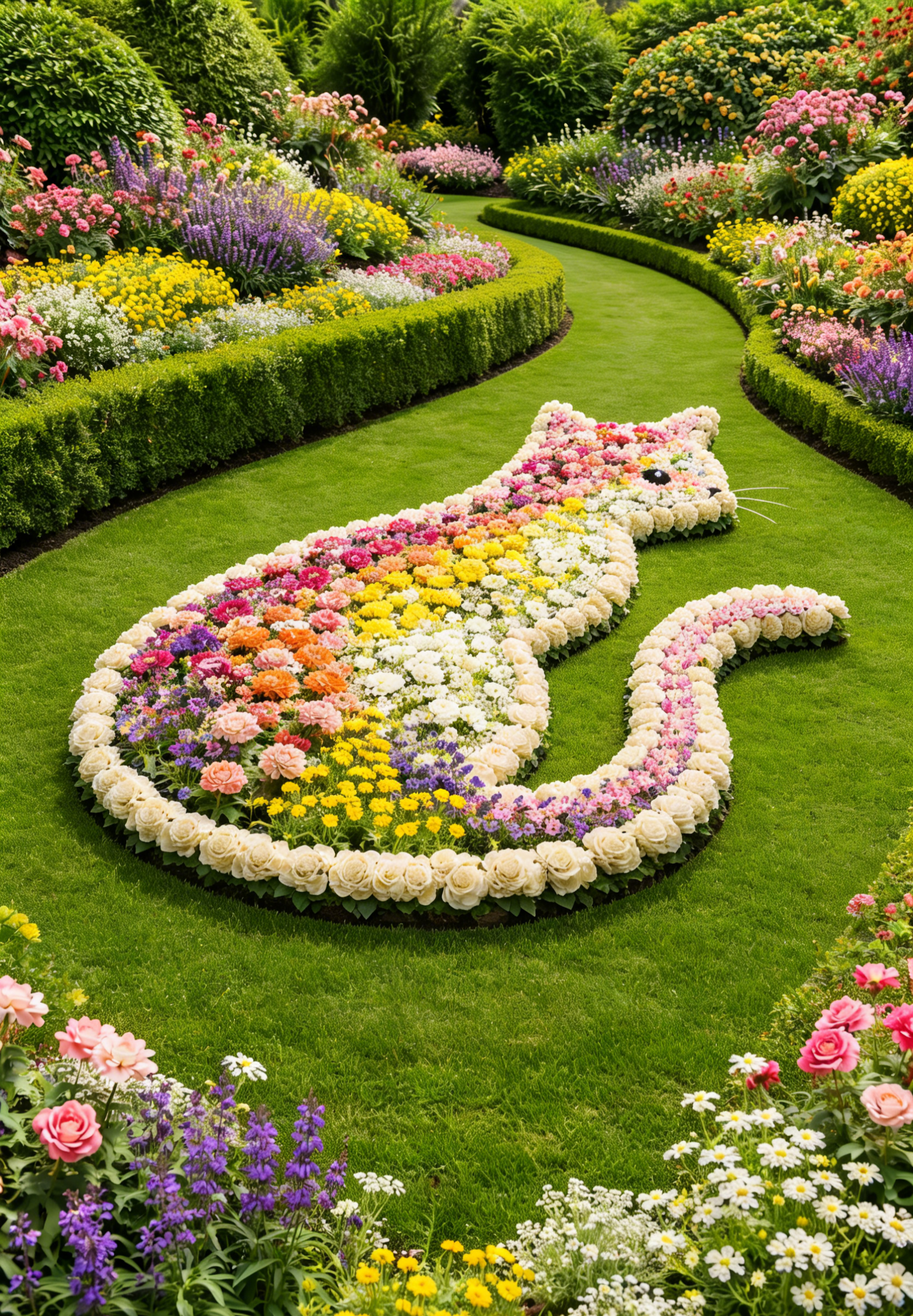 🌸 Magiczny Ogród Kwiatów „Kocia Łąka” – Kreatywny Zestaw Nasion 🌸