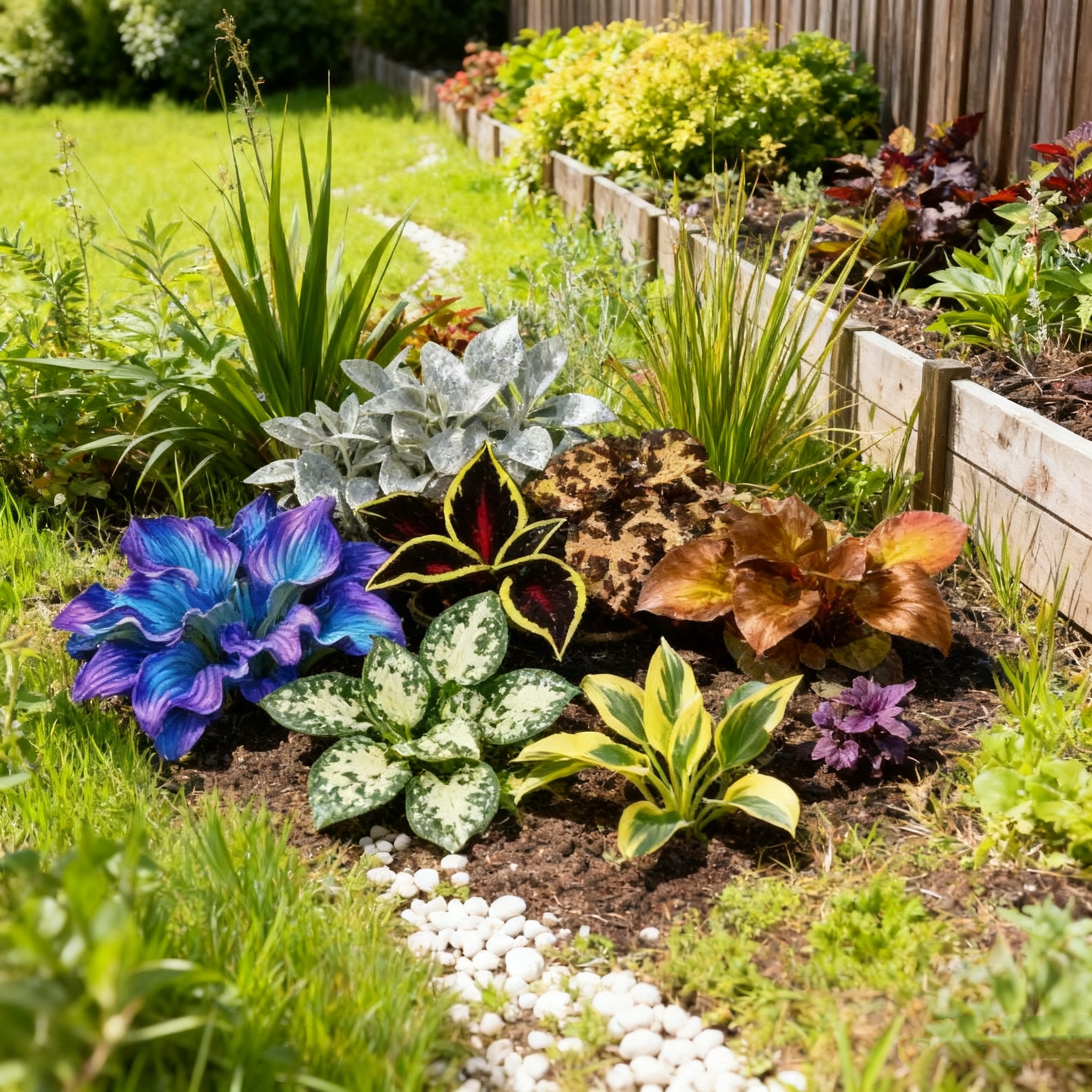Graines d'hostas mélangées rares : pour jardin vivace d'ombre