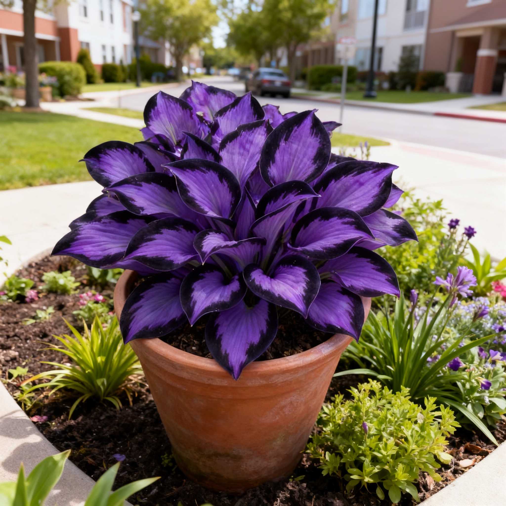 🌌💜 Limited Edition Purple Heart Hostas – Deep Royal Foliage, Only Here!✨🌿