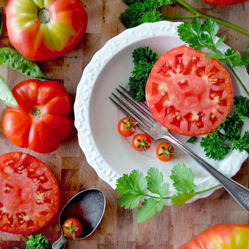 🍅 Семена на хибриден домат "Ruby Monster" – огромни плодове, изключителен вкус ✨